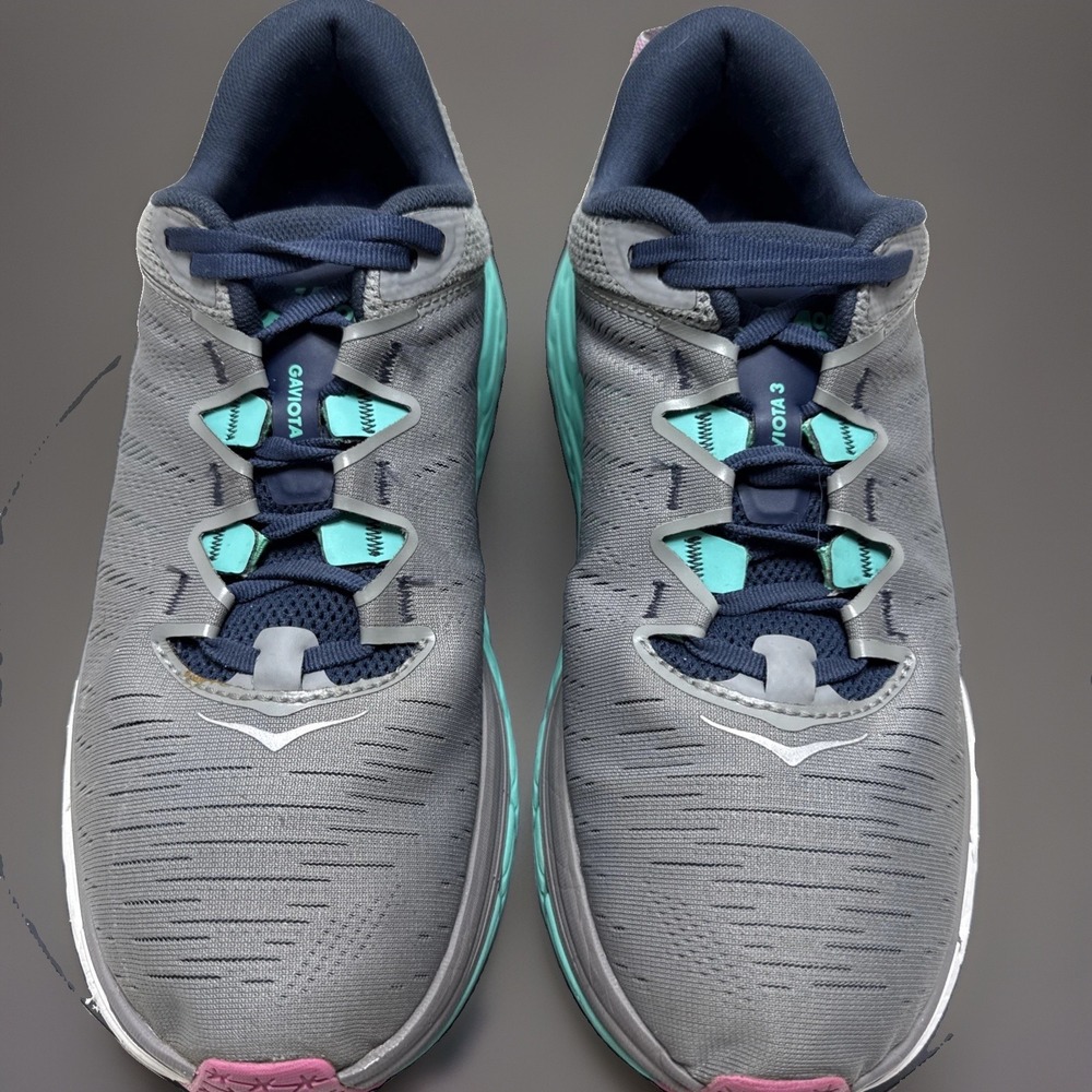 Hoka One One Gaviota 3 Sharkskin Outer Space Womens Running Shoes 11 1113521-SOS - Picture 2 of 9
